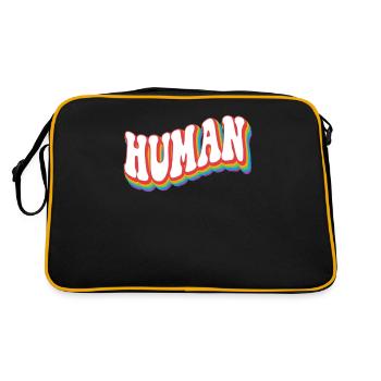 Humain - Pride Rainbow LGBTQ+ - Sac Retro - noir/or - Dos