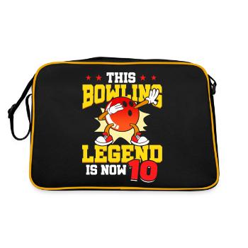 Cette légende du bowling est maintenant 10 Sport Kid 10. - Sac Retro - noir/or - Dos