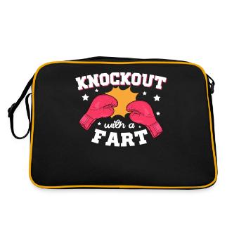 Knockout Mit Einem Furz Combat Sports Boxer - Retro Tasche - Schwarz/Gold - Hinten