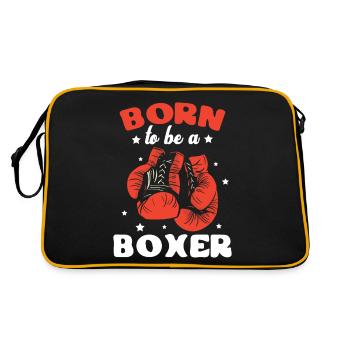Born To Be A Boxer Sparring Training Gloves - Retro Bag - black/gold - Back