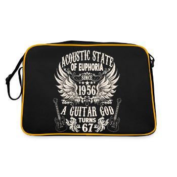 Hobby Musicien Guitariste Anniversaire 1956 - Sac Retro - noir/or - Dos