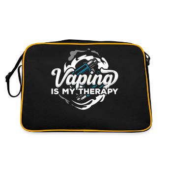 Vaping Therapy Vape Smoker E Cigarette Vaping - Retro Bag - black/gold - Back