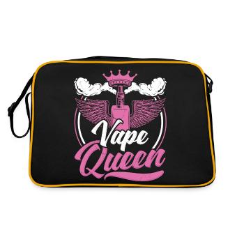 Vape Queen Smoker E Cigarette Vaping - Retro Bag - black/gold - Back