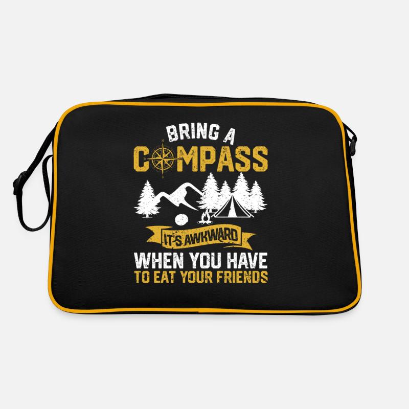Apportez une boussole C’est embarrassant - Sac Retro - noir/or