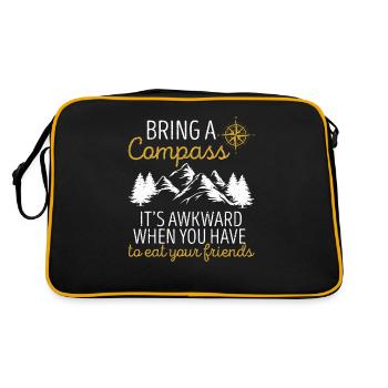 Going Outside Worst Case Scenario A Bear Park - Retro Bag - black/gold - Back