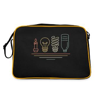 Etudiant en génie électrique, - Sac Retro - noir/or - Dos