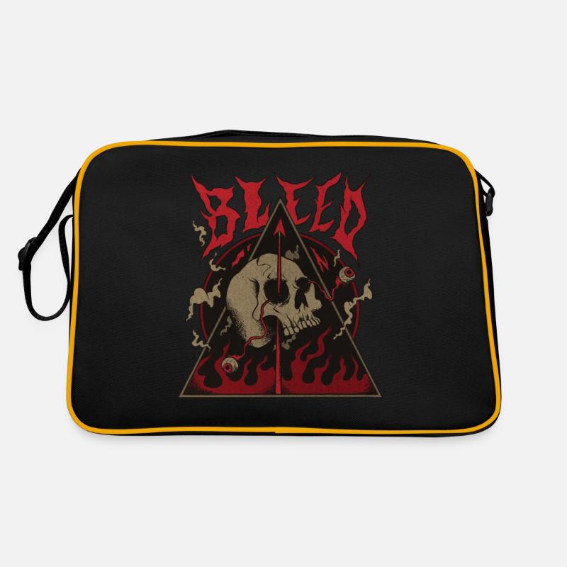 Snake and skull creatures from hell Retro Bag