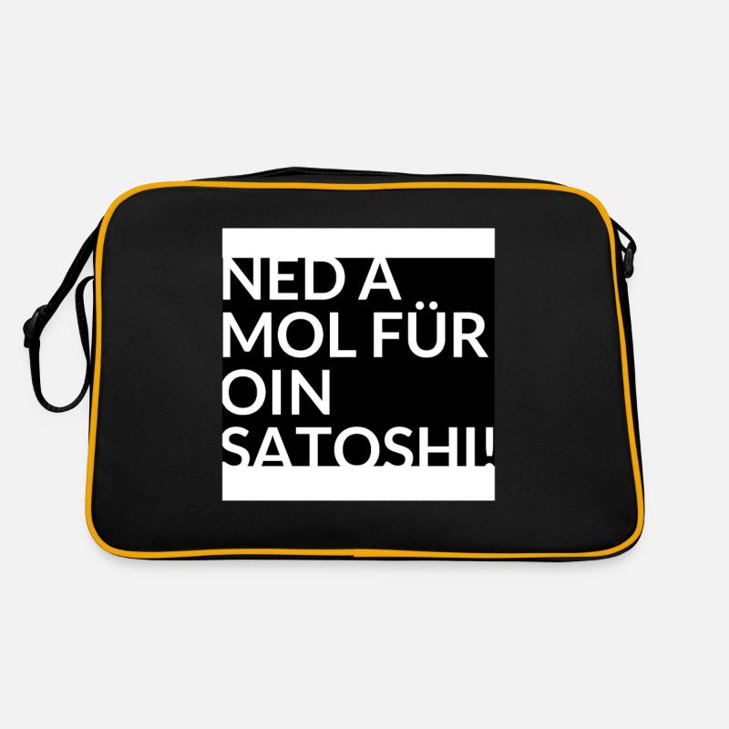 Ned a mol für oin Satoshi Crypto Bitcoin Retro Tasche