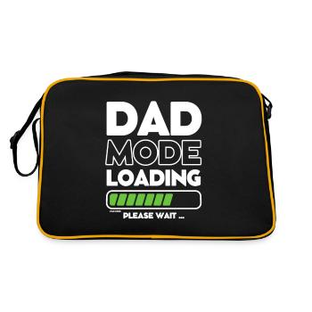 Chargement en cours bientôt papa -DAD mode loading - Sac Retro - noir/or - Dos