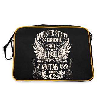 Guitarists Birthday 1981 Born 42 years - Retro Bag - black/gold - Back