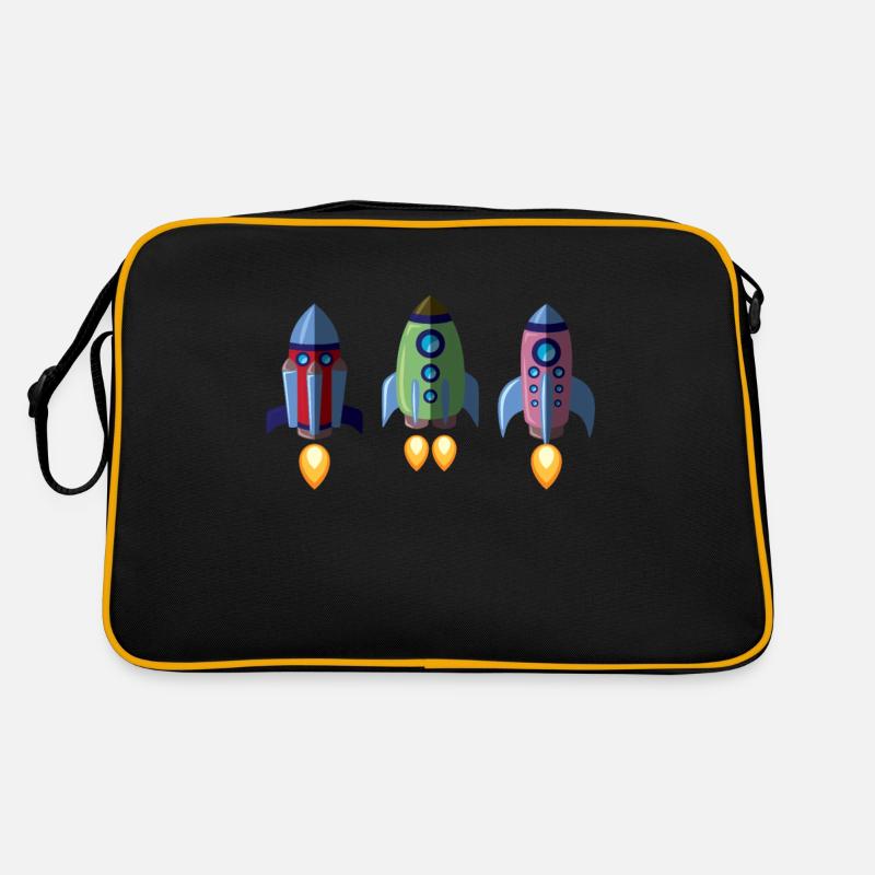 Future astronaut moon trip Retro Bag