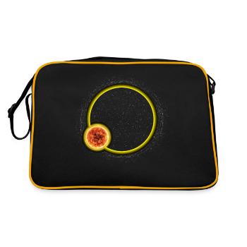 Lunar Eclipse Astronomy Astronomer - Retro Bag - black/gold - Back