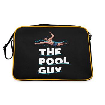 The pool guy Design for a pool swimmer - Retro Bag - black/gold - Back