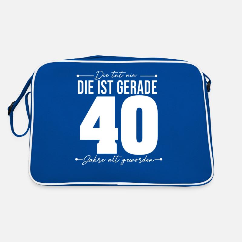 40 Geburtstag Frau Sprüche Die Tut Nix Retro Tasche