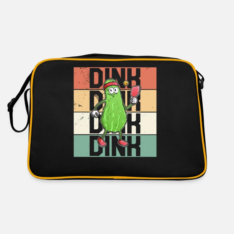 Pickelball Pickle Schläger Gurke Lustig Retro Tasche
