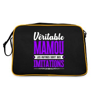 Véritable Mamou les autres sont des imitations ! - Sac Retro - noir/or - Dos