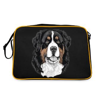 Bouvier bernois - Sac Retro - noir/or - Dos