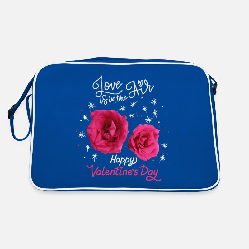 Valentinstag, Love-Liebe Rosen-Muster Rosen-Design Retro Tasche