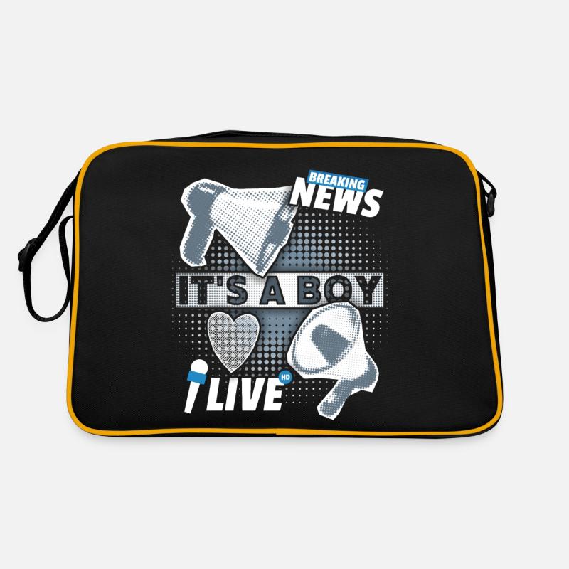 Baby boy, annonce avec mégaphone, It’s-a-Boy Sac Retro