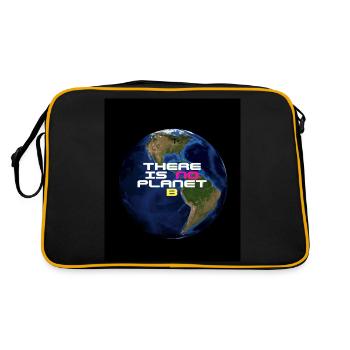 There is no planet B - Sac Retro - noir/or - Dos