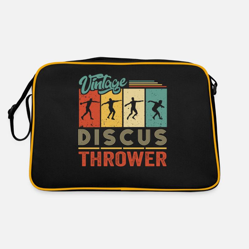 Diskus Athlete Vintage Retro Discus Werfer Retro Tasche