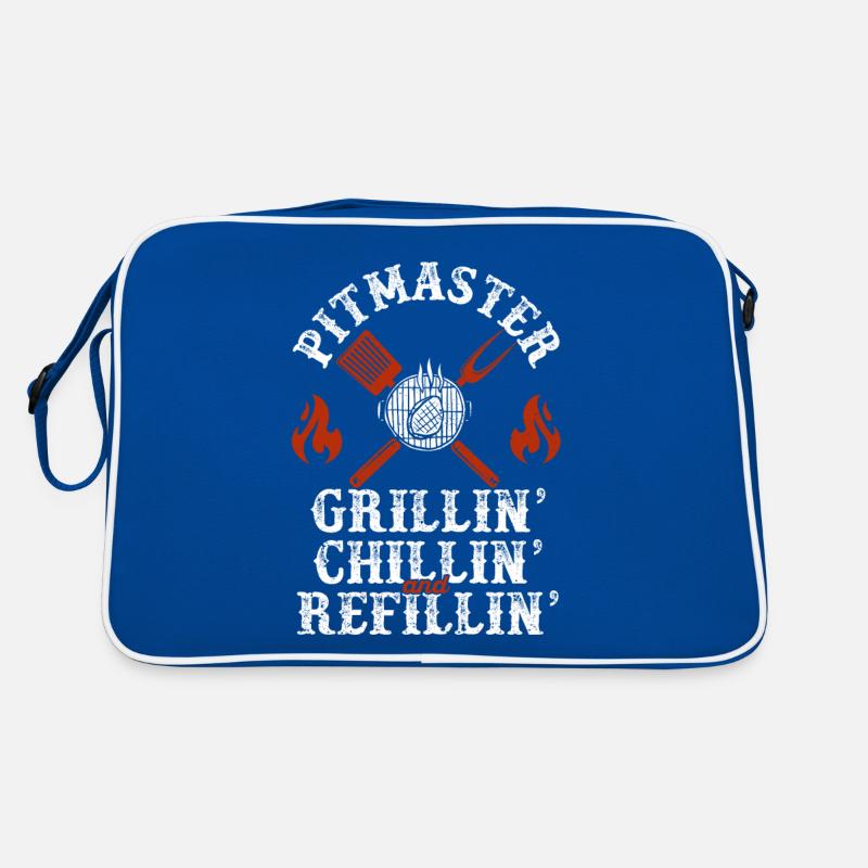 Pitmaster Grillin Chillin Und Refillin BBQ Smoker Retro Tasche