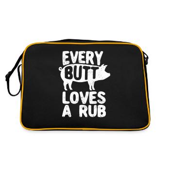 Every butt loves a Rub Smoked Meat Smoker - Retro Bag - black/gold - Back