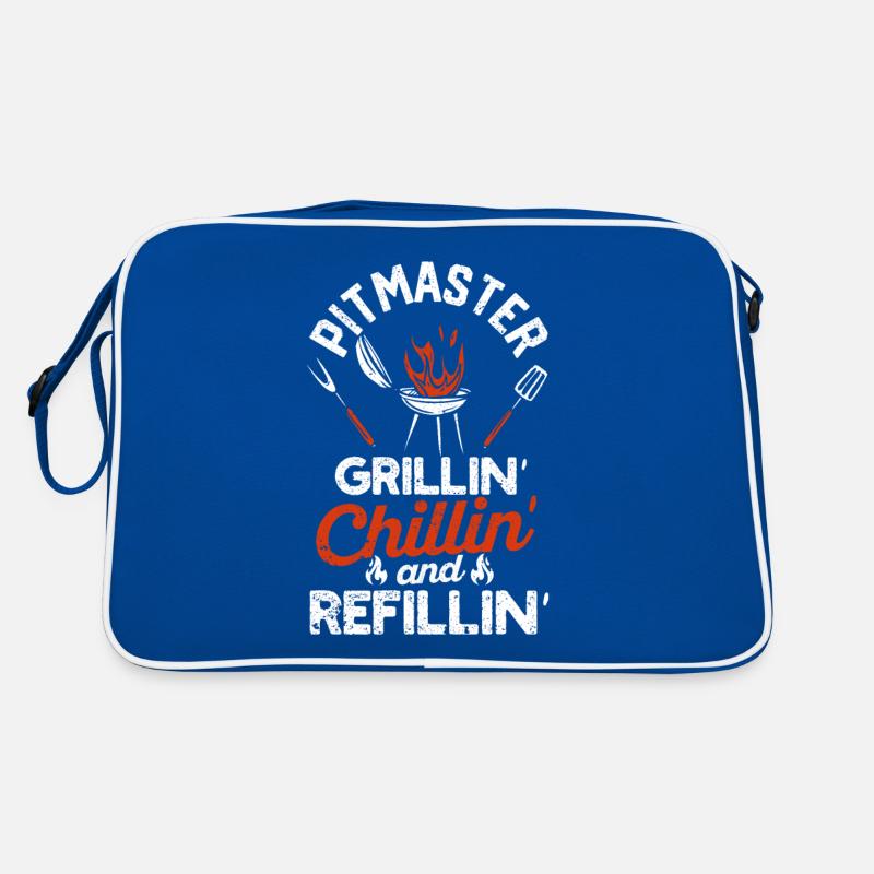 Pitmaster Grillin Chillin Und Refillin BBQ Smoker Retro Tasche