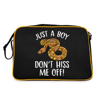 juste un garçon ne me siffle pas Design - Sac Retro - noir/or - Dos