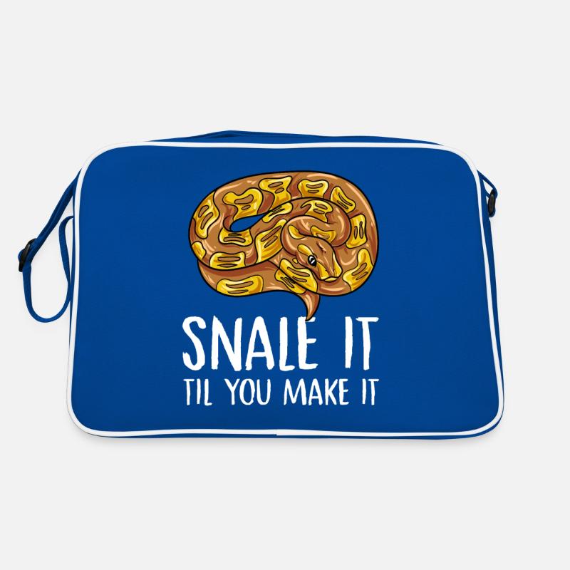 snale it til you make it Design for a snake jokes Retro Tasche