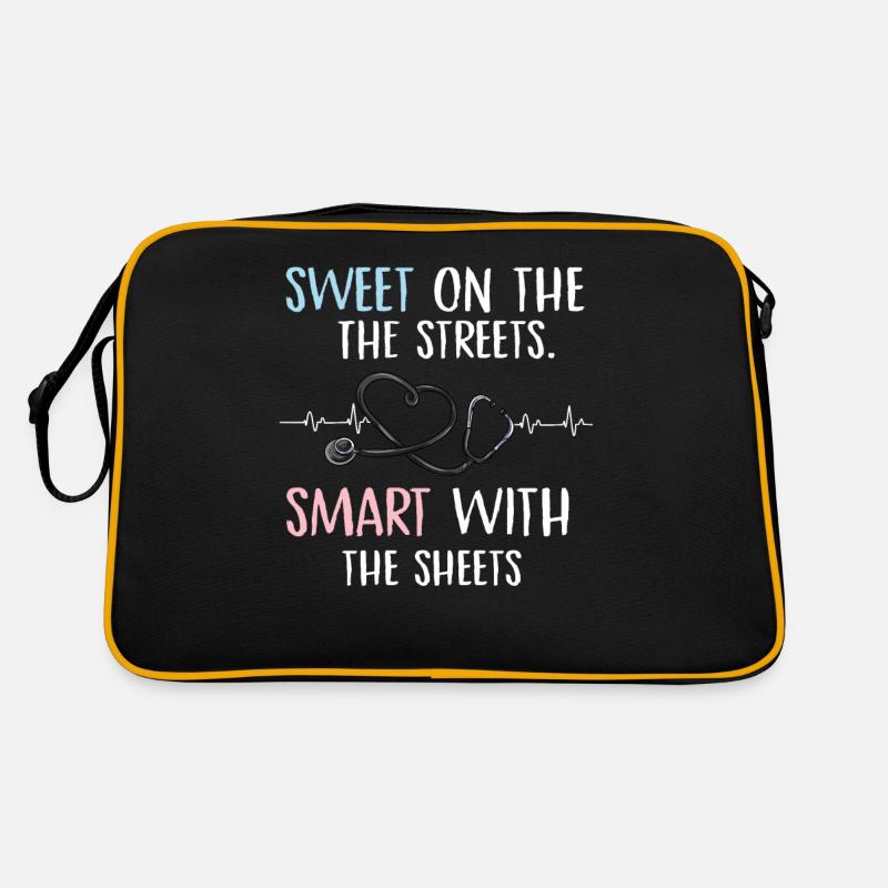 doux dans les rues intelligent avec les feuilles Design Sac Retro