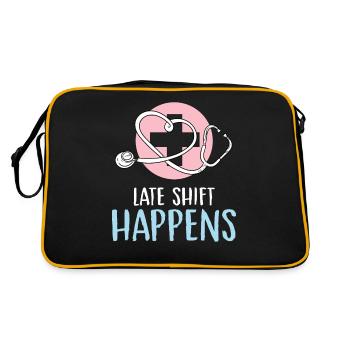 Arrivée tardive de l’équipe Conception pour un hôpital - Sac Retro - noir/or - Dos