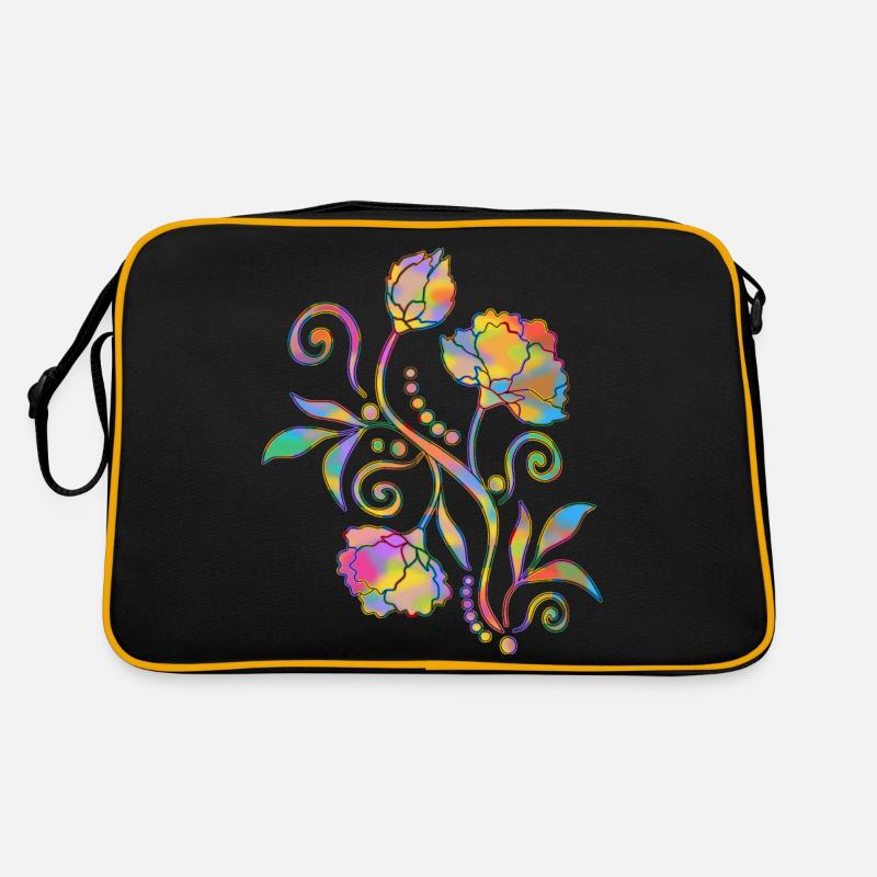 Fleur - Sac Retro - noir/or