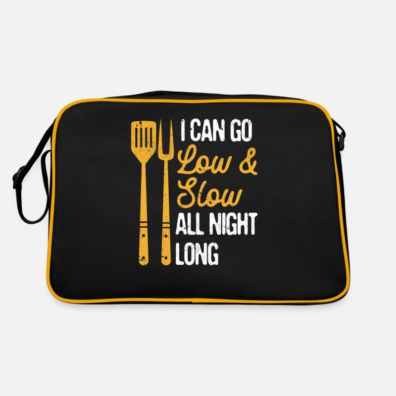 I can BBQ low and slow all night Retro Bag