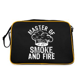 Master of Smoke and Fire Funny BBQ - Retro Bag - black/gold - Back