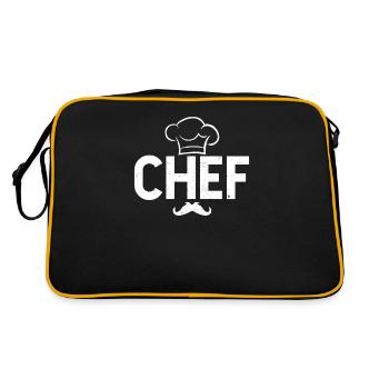 Chef cuisinier BBQ Grillmaster Barbecue Grilling Chef - Sac Retro - noir/or - Dos