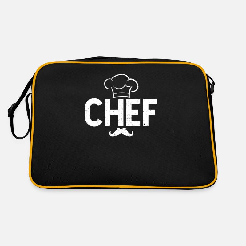 Cooking Chef BBQ Grillmaster Barbecue Grilling Chef Retro Bag