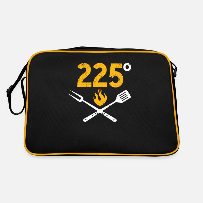 Cool BBQ 225 Lebensmittel Räuchern Barbecue Smoker Retro Tasche