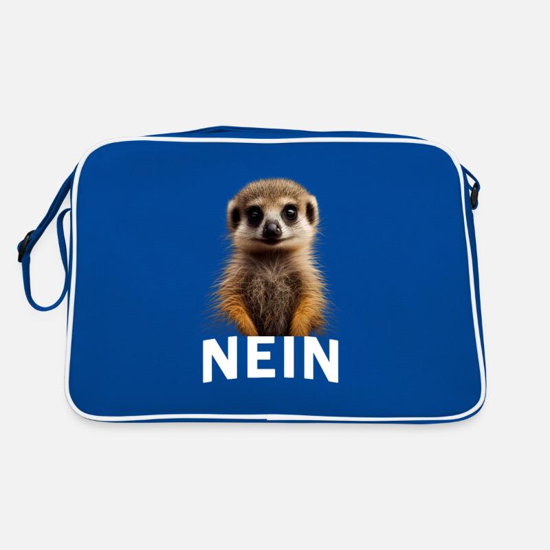 Statement Erdmännchen, Nö Fun, Einfach Nö, Nein Retro Tasche