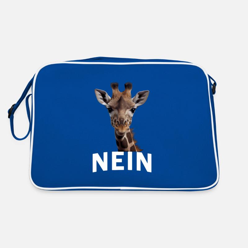 Statement Giraffe, Nö Fun, Einfach Nö, Nein Retro Tasche