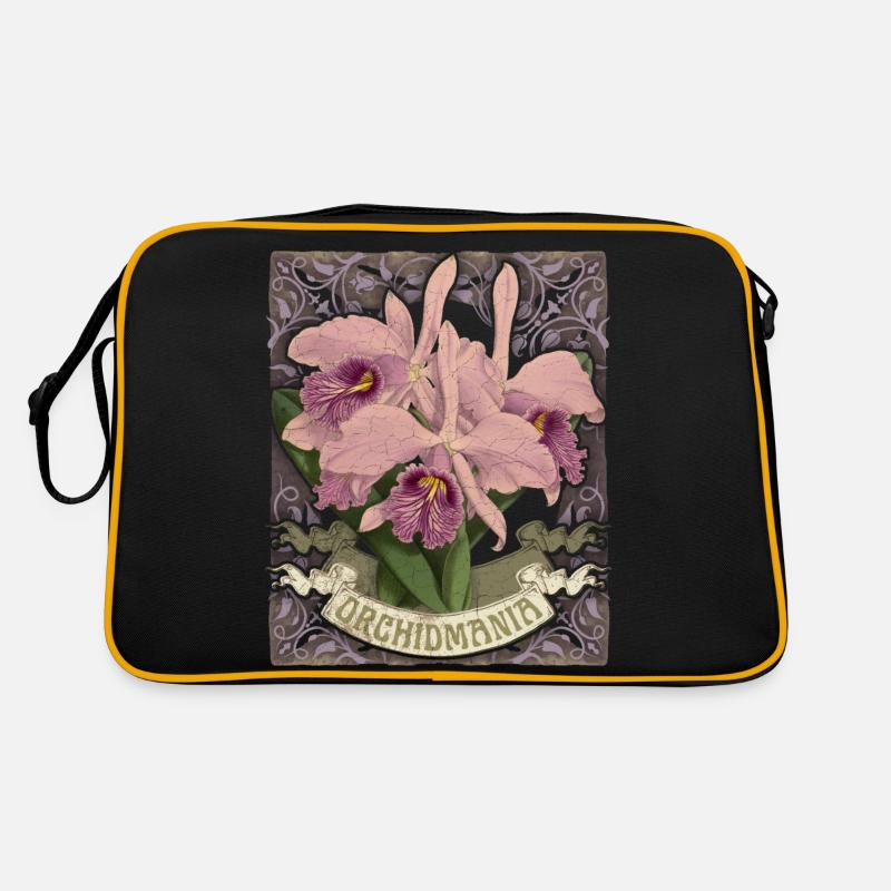 Orchids, Vintage Botanical Illustration Retro Bag