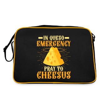 In Queso Emergency Pray To Cheesus Nacho Cinco De - Sac Retro - noir/or - Dos