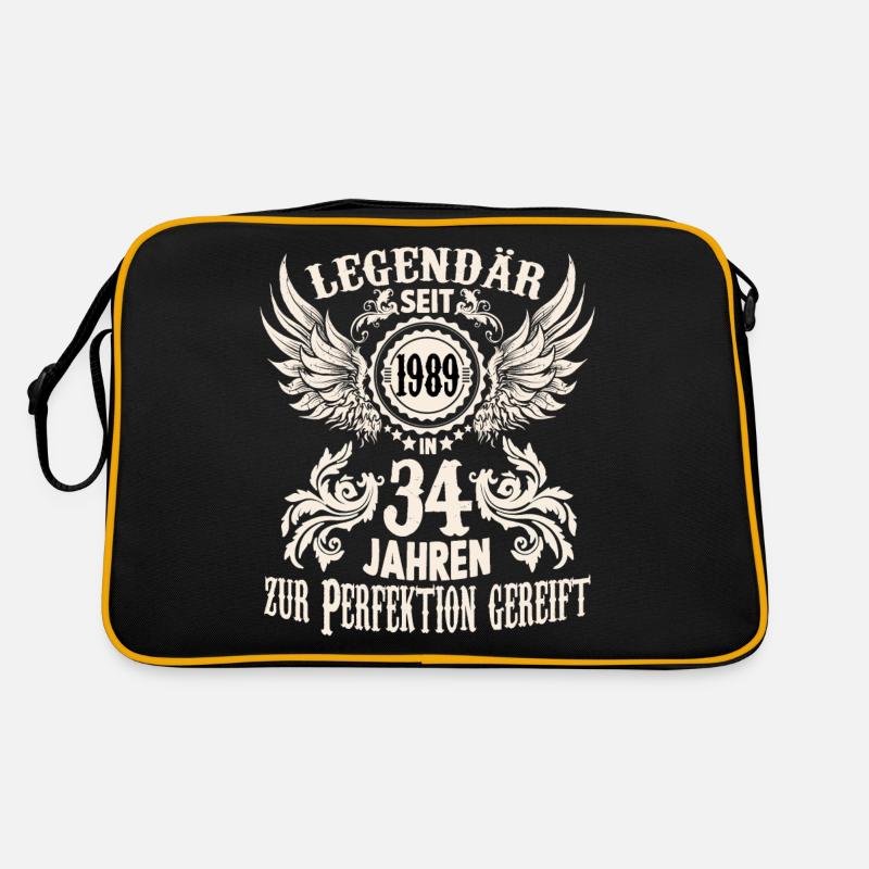 34 jährige Legende Geburtstag Outfit Sprüche Retro Tasche