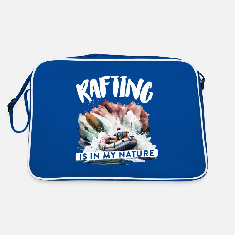 Fluss Rafting Retro Tasche