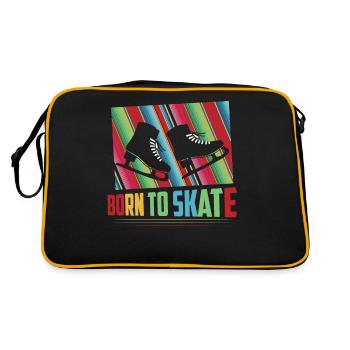 Born To Skate Figure Ice Skating - Retro Bag - black/gold - Back