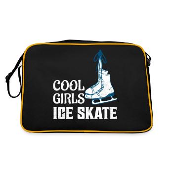 Cool Girls Ice Skate Ice Skating Figure - Retro Bag - black/gold - Back