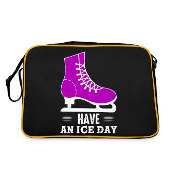 Have An Ice Day Skater Skating - Retro Bag - black/gold - Back