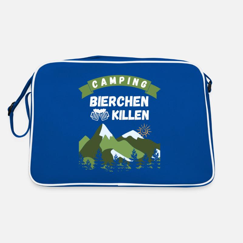 Camping Bierchen killen - Design Retro Tasche