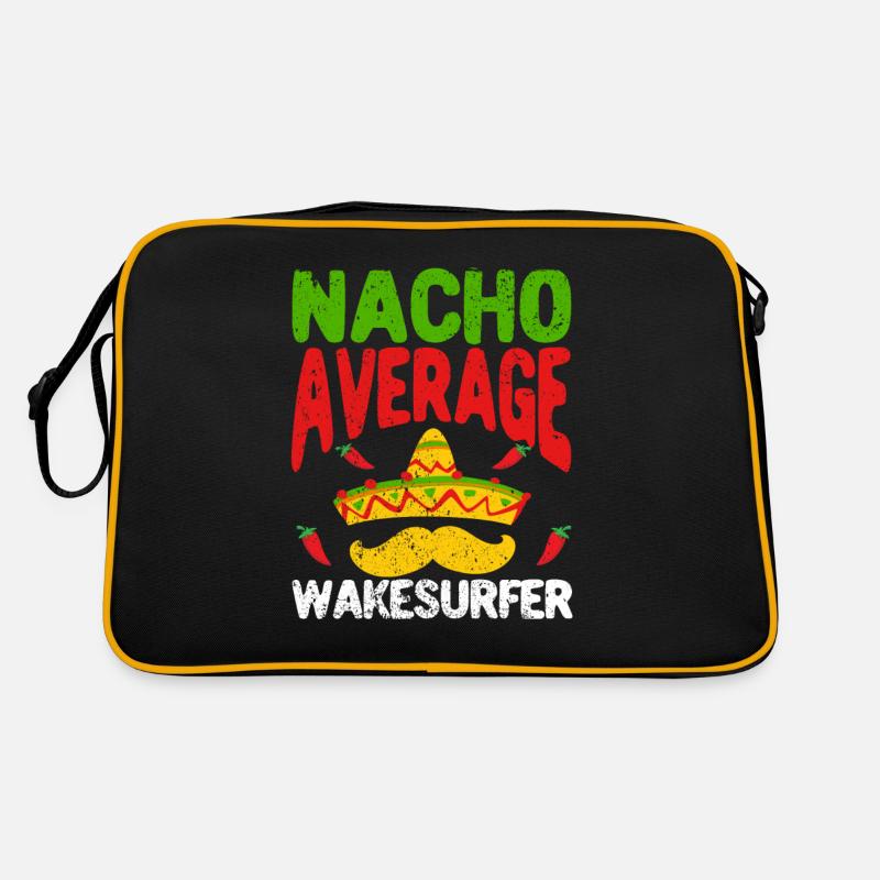 Nacho Average Wakesurfer Cinco De Mayo Mexikanisch Retro Tasche
