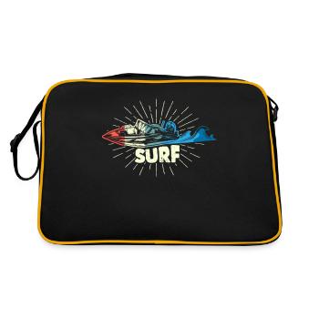 Wakesurf Bateau Wave Wakesurf Activité estivale - Sac Retro - noir/or - Dos